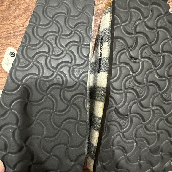 Birkenstock Arizona Shearling - Wool in Plaid White - Picture 12 of 12